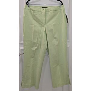 Tribal Capri Pants, NWT, Stretch Extensible Cropped‎ Pants, SZ 16w, Light Green